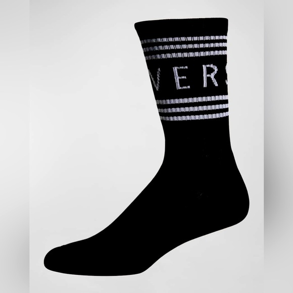VERSACE Men’s 90’s Vintage Logo Crew Socks NWT - Picture 1 of 3